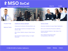Tablet Screenshot of msosocal.com